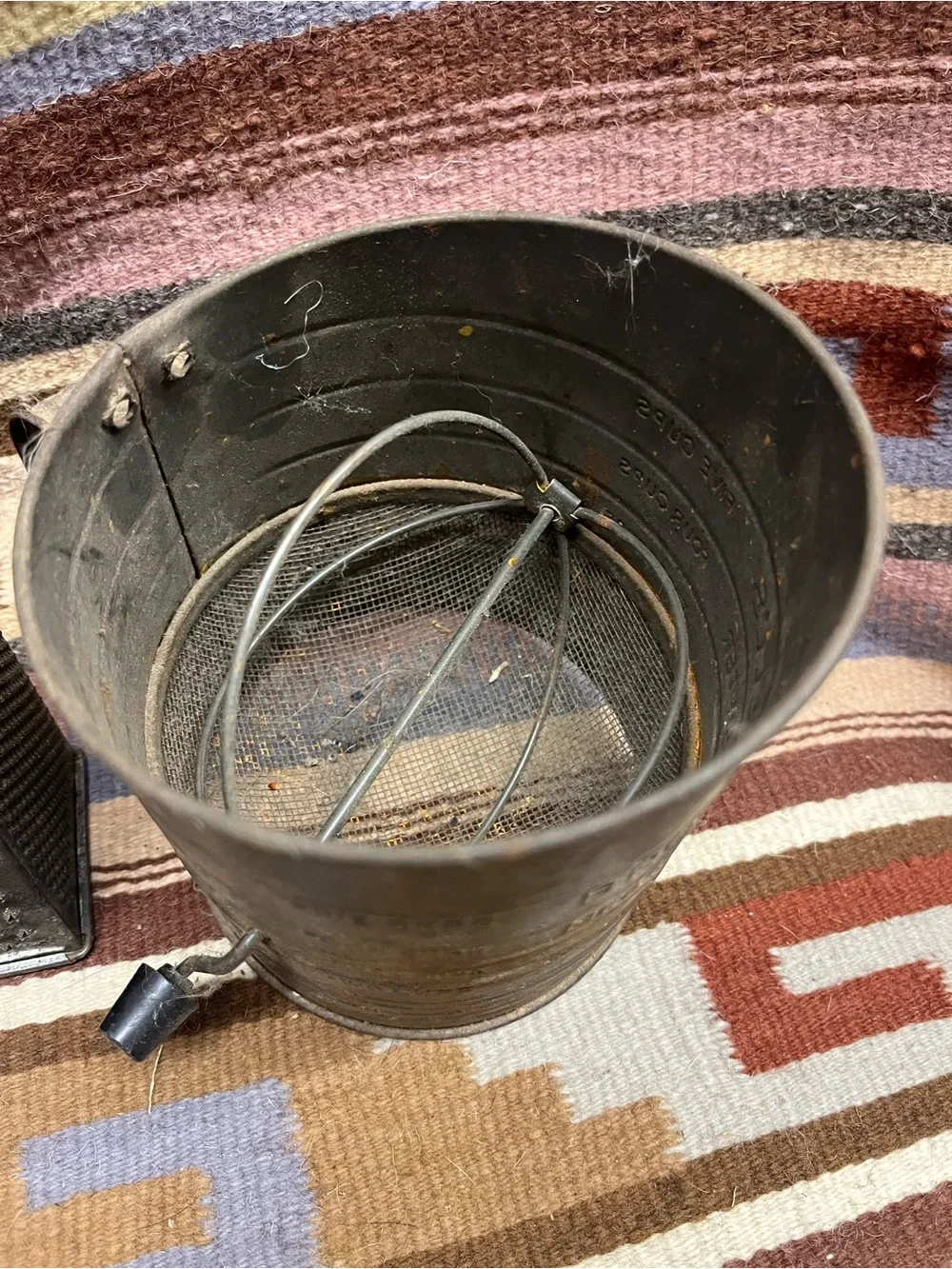 Vintage Metal Flour Sifter and Cheese Grinder